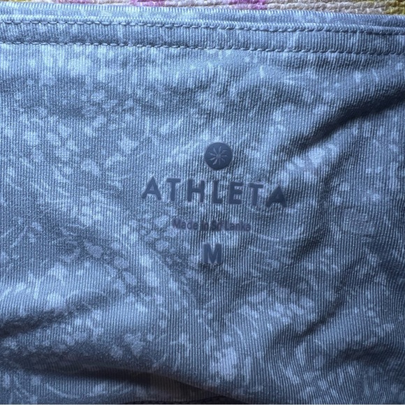 Athleta Women’s Gray Floral High Rise Primrose Chaturanga Leggings Size Medium - Picture 6 of 9